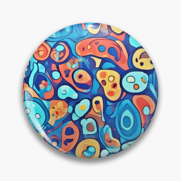 Item preview, Tiny Kidney Patterns: Cool Tone Cartoon Art designed and sold by Health And Fitness Posts e-Store.