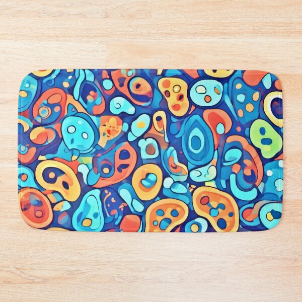 Item preview, Tiny Kidney Patterns: Cool Tone Cartoon Art designed and sold by Health And Fitness Posts e-Store.
