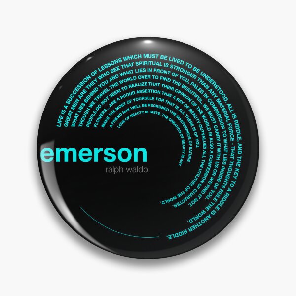Item preview, Ralph waldo Emerson famous quotes poster [aqua] designed and sold by CMYKStudio.
