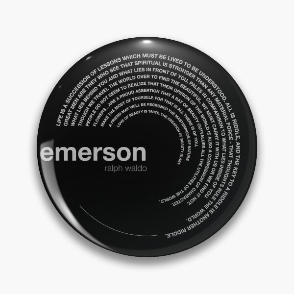 Item preview, Ralph waldo Emerson famous quotes poster [silver] designed and sold by CMYKStudio.
