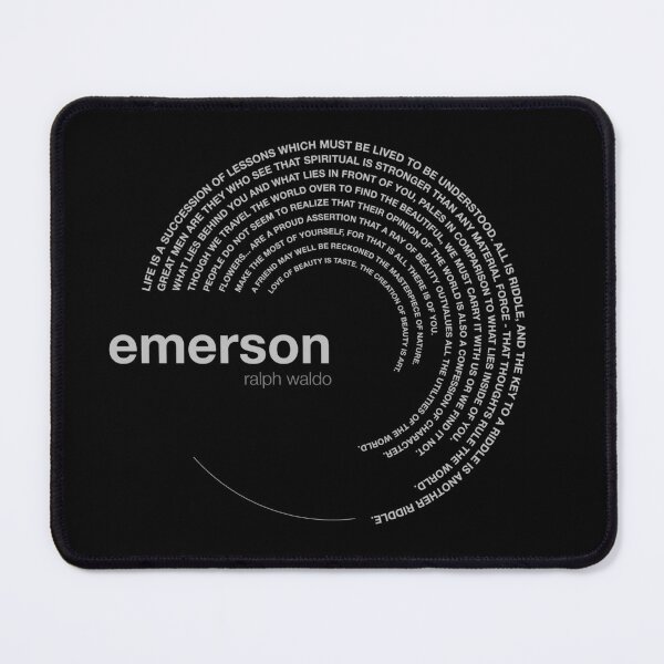 Item preview, Ralph waldo Emerson famous quotes poster [silver] designed and sold by CMYKStudio.