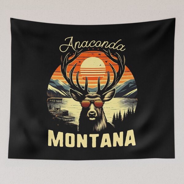 Item preview, Anaconda Montana - Elk Georgetown Lake Anaconda MT 406 Gift designed and sold by JUSTBEELEGANT.