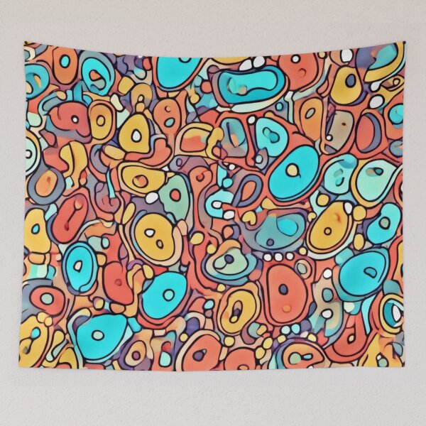 Item preview, Cartoon Kidney Art: Abstract Pattern Background designed and sold by Health And Fitness Posts e-Store.
