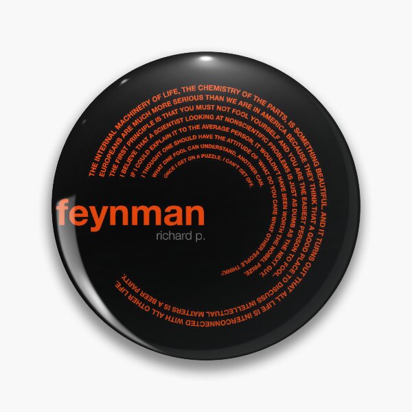 Item preview, Richard p. Feynman famous quotes poster [orangered] designed and sold by CMYKStudio.