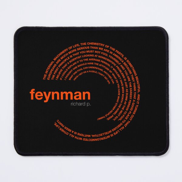 Item preview, Richard p. Feynman famous quotes poster [orangered] designed and sold by CMYKStudio.