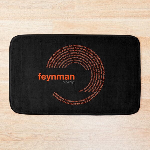 Item preview, Richard p. Feynman famous quotes poster [orangered] designed and sold by CMYKStudio.