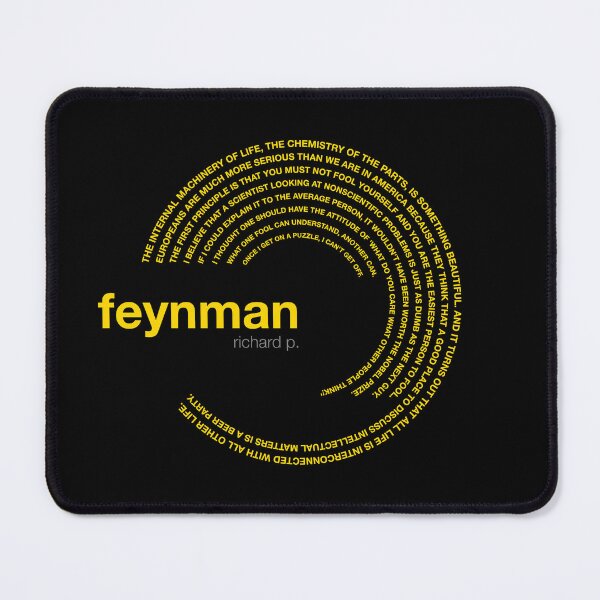 Item preview, Richard p. Feynman famous quotes poster [gold] designed and sold by CMYKStudio.