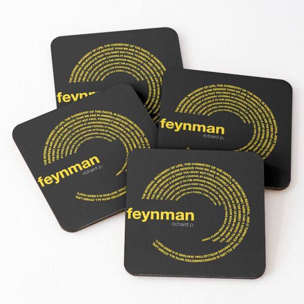 Item preview, Richard p. Feynman famous quotes poster [gold] designed and sold by CMYKStudio.