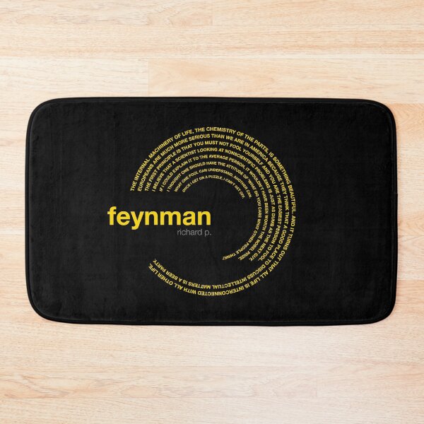 Item preview, Richard p. Feynman famous quotes poster [gold] designed and sold by CMYKStudio.
