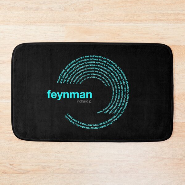 Item preview, Richard p. Feynman famous quotes poster [aqua] designed and sold by CMYKStudio.
