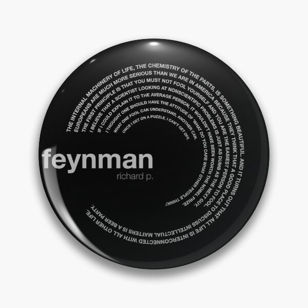 Item preview, Richard p. Feynman famous quotes poster [silver] designed and sold by CMYKStudio.
