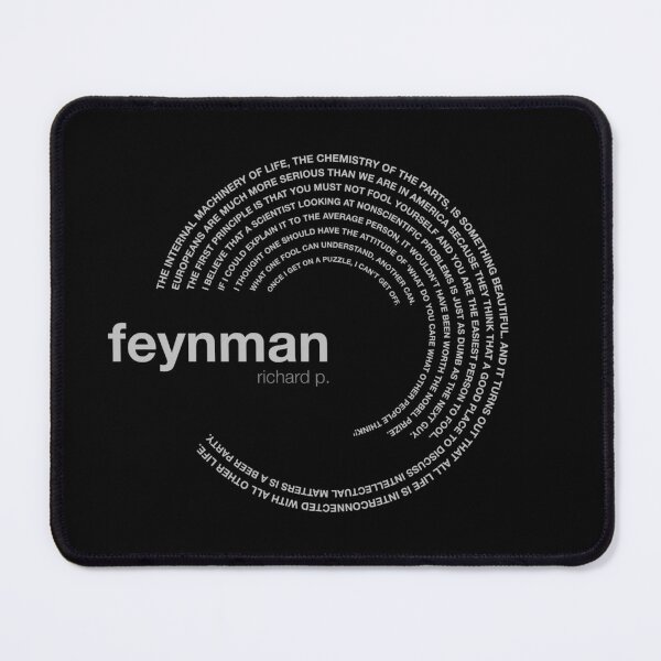 Item preview, Richard p. Feynman famous quotes poster [silver] designed and sold by CMYKStudio.