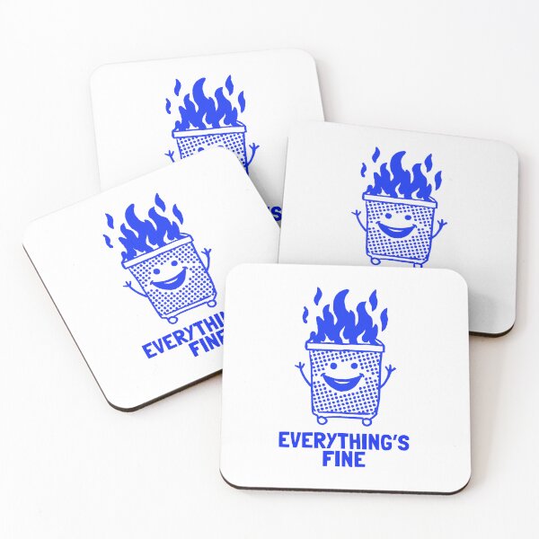 Item preview, Dumpster Fire Everything's is Fine designed and sold by DiscoDash.
