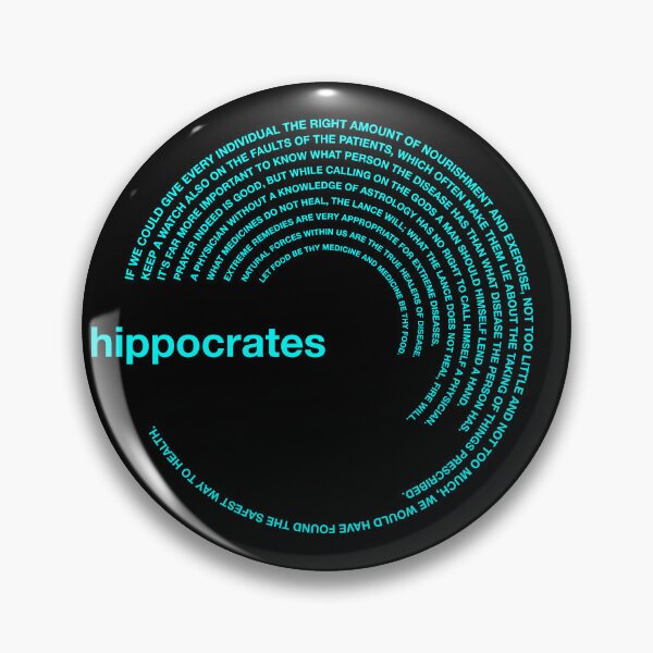 Item preview,  Hippocrates famous quotes poster [aqua] designed and sold by CMYKStudio.