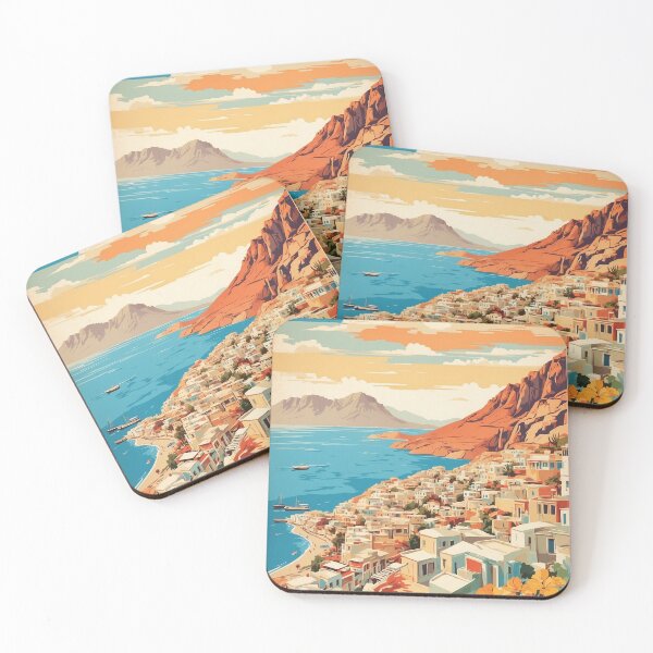 Item preview, Kalymnos Greece Vintage Travel Tourism designed and sold by TravelersGems.