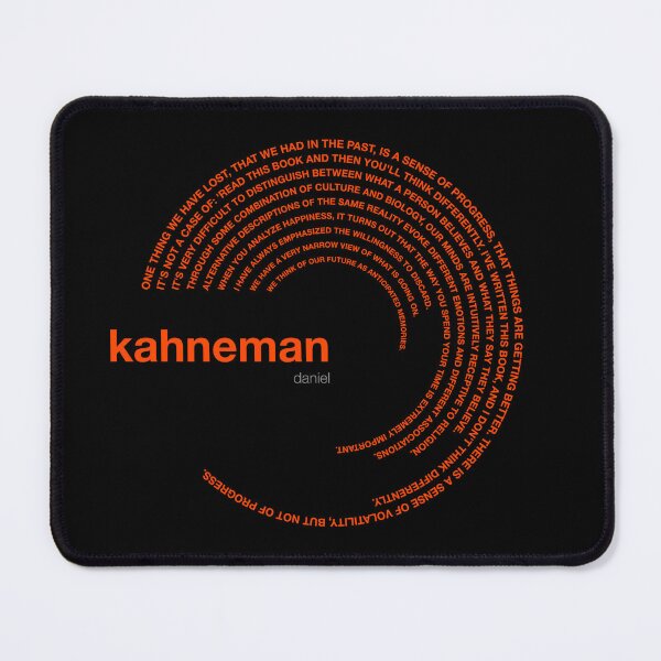 Item preview, Daniel Kahneman famous quotes poster [orangered] designed and sold by CMYKStudio.