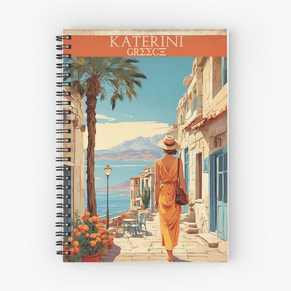 Item preview, Katerini Greece Vintage Travel Tourism  designed and sold by TravelersGems.