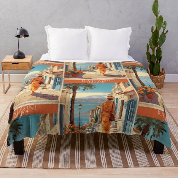 Item preview, Katerini Greece Vintage Travel Tourism designed and sold by TravelersGems.