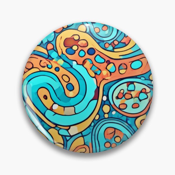 Item preview, Cool Tone Kidney Patterns: Abstract Cartoon Art designed and sold by Health And Fitness Posts e-Store.