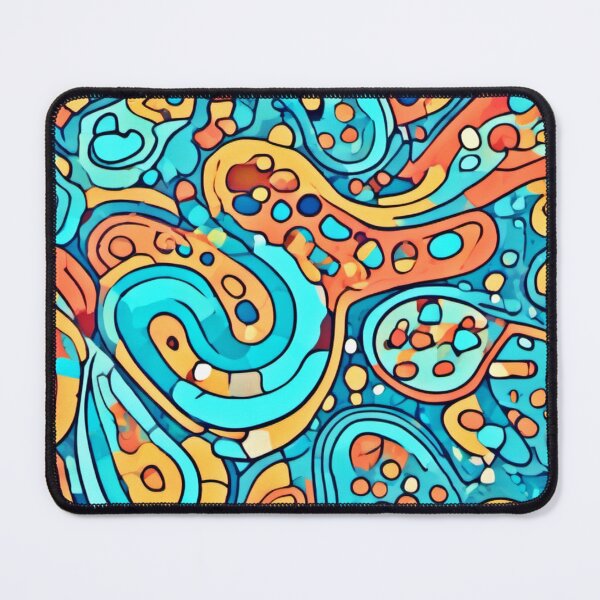 Item preview, Cool Tone Kidney Patterns: Abstract Cartoon Art designed and sold by Health And Fitness Posts e-Store.