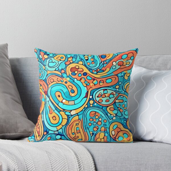 Item preview, Cool Tone Kidney Patterns: Abstract Cartoon Art designed and sold by Health And Fitness Posts e-Store.