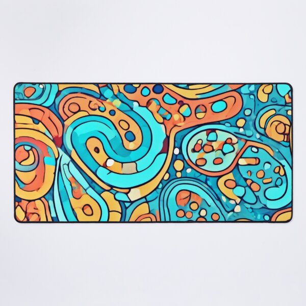 Item preview, Cool Tone Kidney Patterns: Abstract Cartoon Art designed and sold by Health And Fitness Posts e-Store.