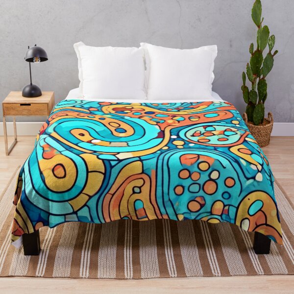 Item preview, Cool Tone Kidney Patterns: Abstract Cartoon Art designed and sold by Health And Fitness Posts e-Store.