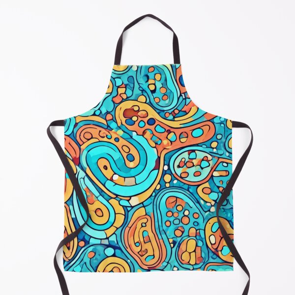 Item preview, Cool Tone Kidney Patterns: Abstract Cartoon Art designed and sold by Health And Fitness Posts e-Store.