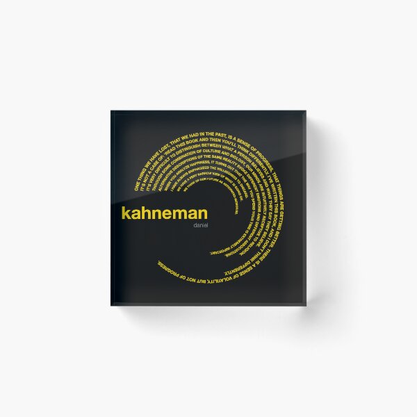 Item preview, Daniel Kahneman famous quotes poster [gold] designed and sold by CMYKStudio.