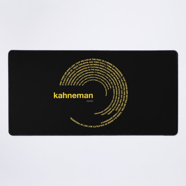 Item preview, Daniel Kahneman famous quotes poster [gold] designed and sold by CMYKStudio.