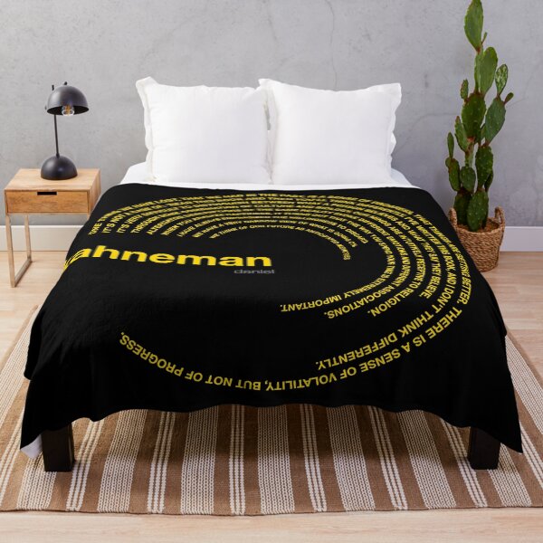 Item preview, Daniel Kahneman famous quotes poster [gold] designed and sold by CMYKStudio.
