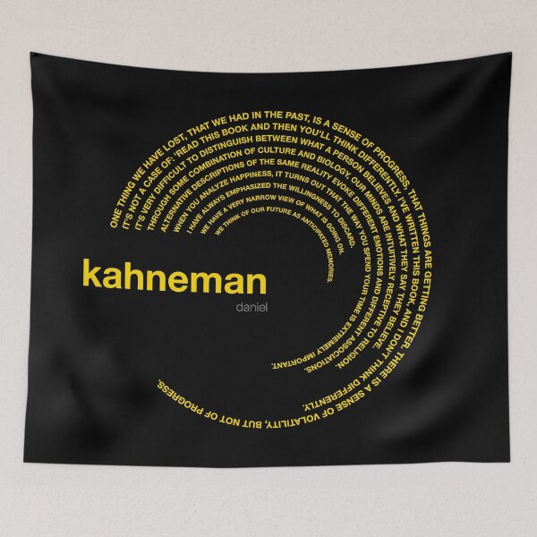 Item preview, Daniel Kahneman famous quotes poster [gold] designed and sold by CMYKStudio.