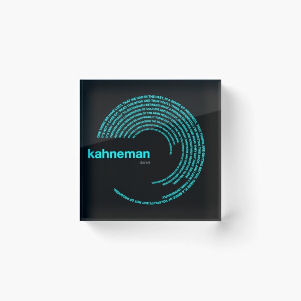 Item preview, Daniel Kahneman famous quotes poster [aqua] designed and sold by CMYKStudio.