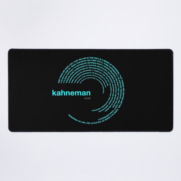 Item preview, Daniel Kahneman famous quotes poster [aqua] designed and sold by CMYKStudio.