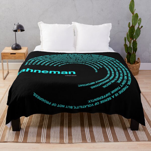 Item preview, Daniel Kahneman famous quotes poster [aqua] designed and sold by CMYKStudio.