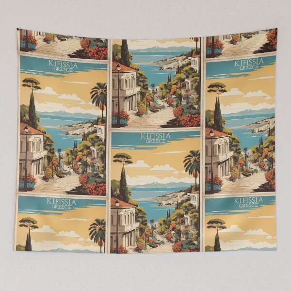 Item preview, Kifissia Greece Vintage Travel Tourism  designed and sold by TravelersGems.