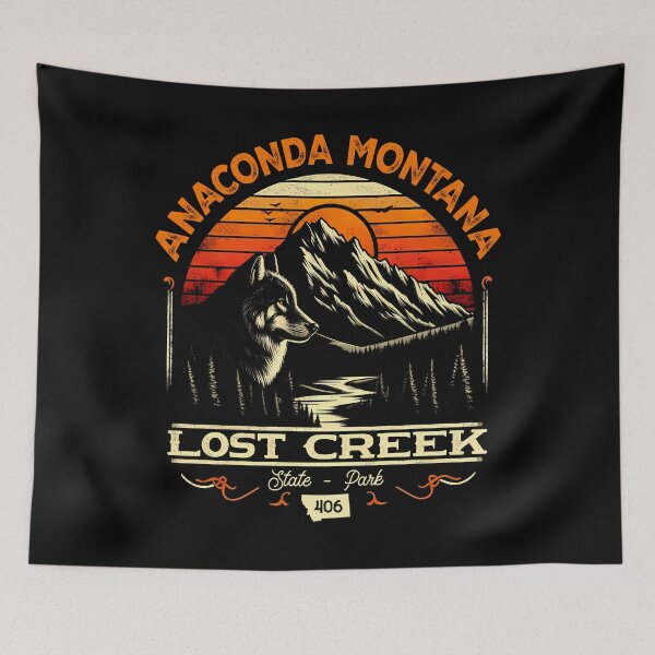 Item preview, Anaconda Montana - Grey Wolf Lost Creek State Park Anaconda MT 406 Gift designed and sold by JUSTBEELEGANT.