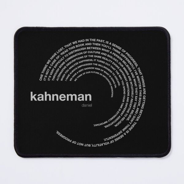 Item preview, Daniel Kahneman famous quotes poster [silver] designed and sold by CMYKStudio.