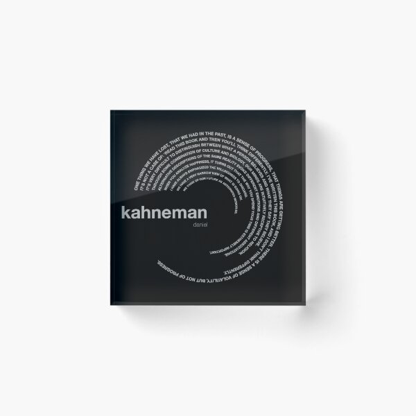 Item preview, Daniel Kahneman famous quotes poster [silver] designed and sold by CMYKStudio.