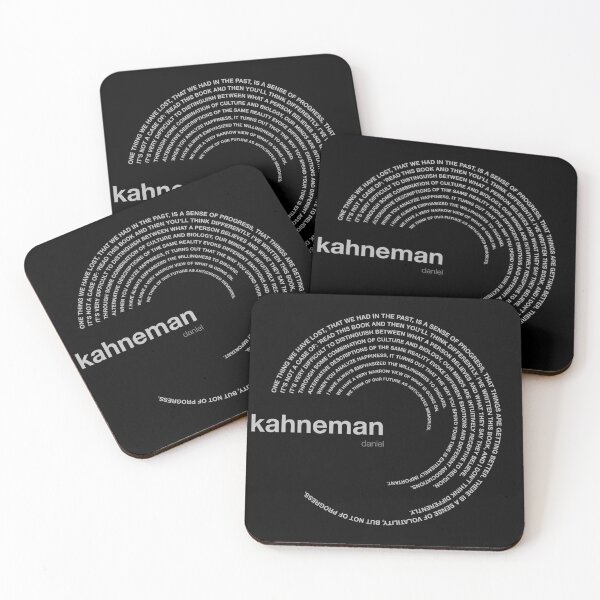 Item preview, Daniel Kahneman famous quotes poster [silver] designed and sold by CMYKStudio.
