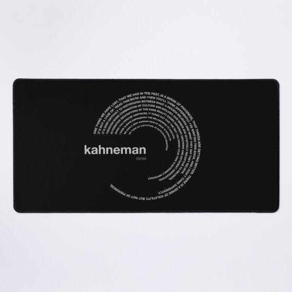 Item preview, Daniel Kahneman famous quotes poster [silver] designed and sold by CMYKStudio.