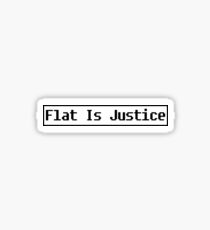 Flat is Justice Collection Sticker