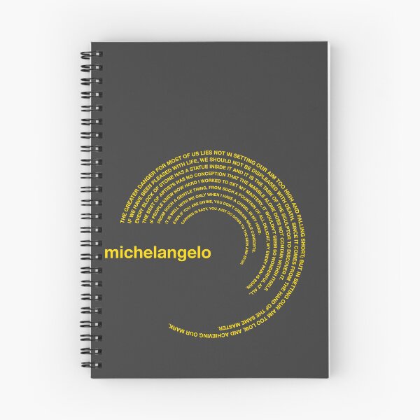 Item preview,  Michelangelo famous quotes poster [gold] designed and sold by CMYKStudio.