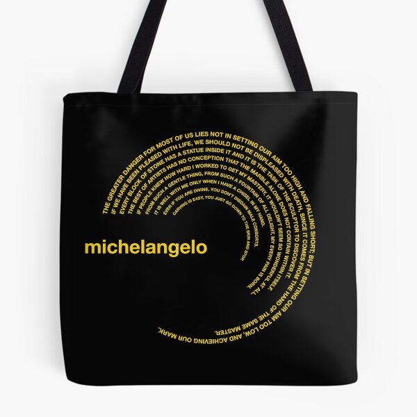 Item preview,  Michelangelo famous quotes poster [gold] designed and sold by CMYKStudio.