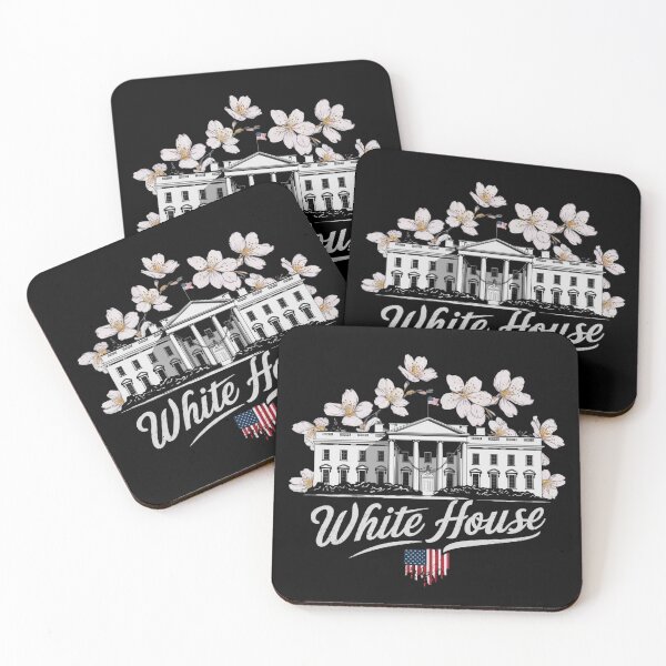 Item preview, White House Blossom - Patriotic USA Flag & Iconic Landmark Tee designed and sold by HOMEDESIGNPRINT.