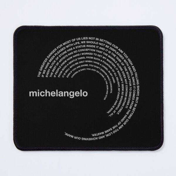 Item preview,  Michelangelo famous quotes poster [silver] designed and sold by CMYKStudio.