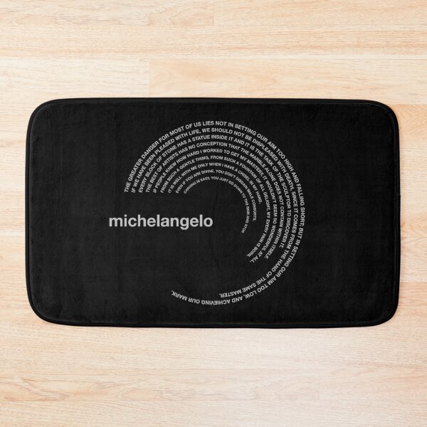 Item preview,  Michelangelo famous quotes poster [silver] designed and sold by CMYKStudio.