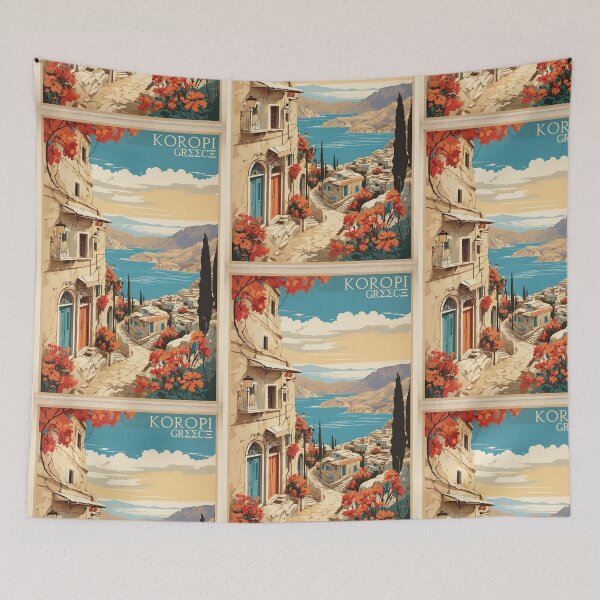 Item preview, Koropi Greece Vintage Travel Tourism  designed and sold by TravelersGems.