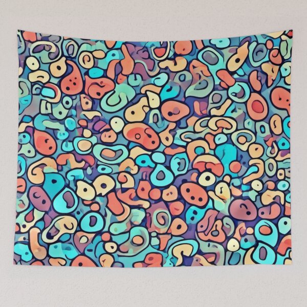 Item preview, Abstract Kidney Design: Cool Cartoon Art Background designed and sold by Health And Fitness Posts e-Store.