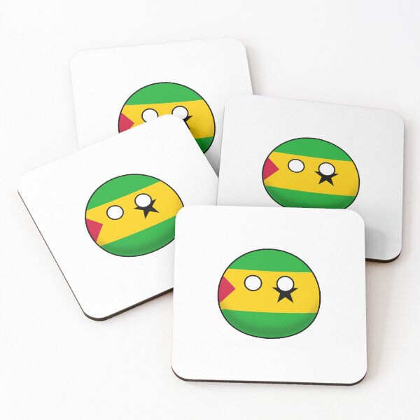 Aperçu de l'œuvre Countryball de Sao Tomé-et-Principe créée et vendue par Candie-Shop.